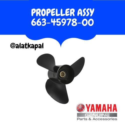 [EZM.1410044] PROPELLER ASSY 663-45978-00 UNTUK MESIN TEMPEL YAMAHA 40PK