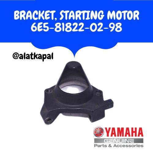 [EZM.1410080] BRACKET, STARTING MOTOR 6E5-81822-02-98 UNTUK MESIN TEMPEL YAMAHA