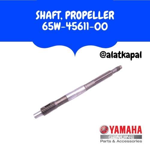 [EZM.1410232] SHAFT PROPELLER 65W-45611-00 UNTUK MESIN TEMPEL YAMAHA 25PK - 30PK