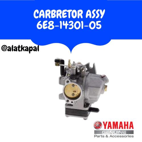 [EZM.1410305] CARBRETOR ASSY 6E8-14301-05 UNTUK MESIN TEMPEL YAMAHA 15PK 2TAK