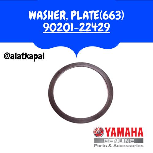 [EZM.1410344] WASHER PLATE 663 90201-22429 UNTUK MESIN TEMPEL YAMAHA 40PK