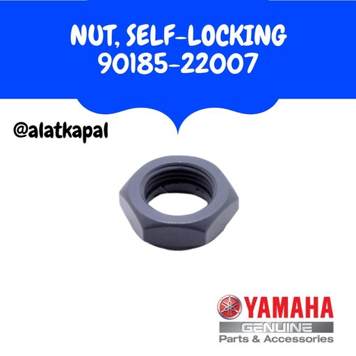 [EZM.1410386] NUT, SELF-LOCKING 90185-22007 untuk Mesin Tempel Yamaha 2 Tak