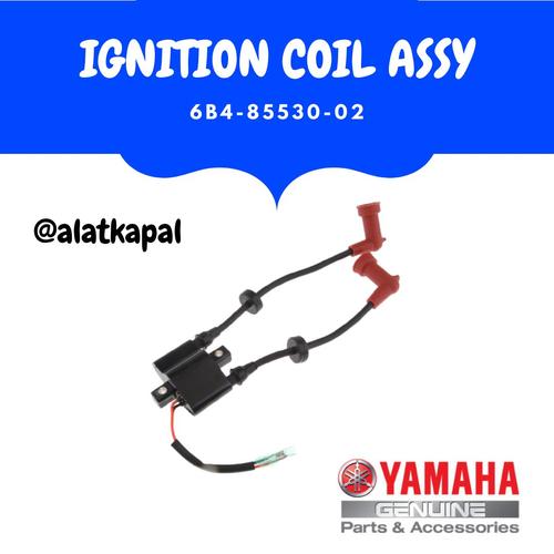 [EZM.1410412] IGNITION COIL ASSY 6B4-85530-02 UNTUK MESIN TEMPEL YAMAHA 15PK 2TAK