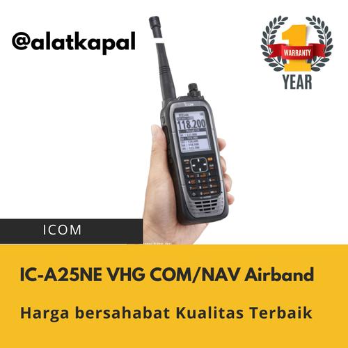 [EZM.1410478] ICOM IC-A25NE VHF COM/NAV Airband Radio Harga Murah
