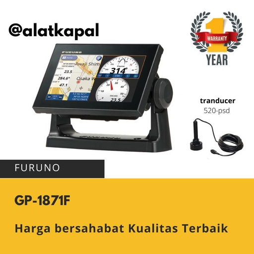 [EZM.1410499] FURUNO GP 1871 F GPS CHART PLOTTER FISHFINDER DENGAN TRANSDUCER