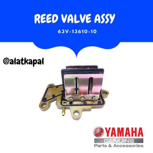 [EZM.1410548] REED VALVE ASSY 63V-13610-10 UNTUK MESIN TEMPEL YAMAHA 15PK