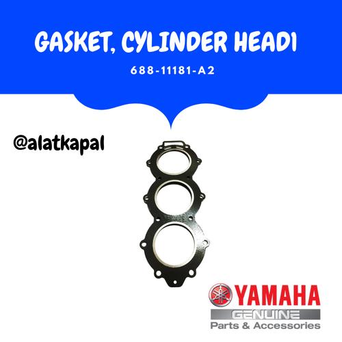 [EZM.1410584] GASKET CYLINDER HEAD1 688-11181-A2 UNTUK MESIN TEMPEL YAMAHA 85PK