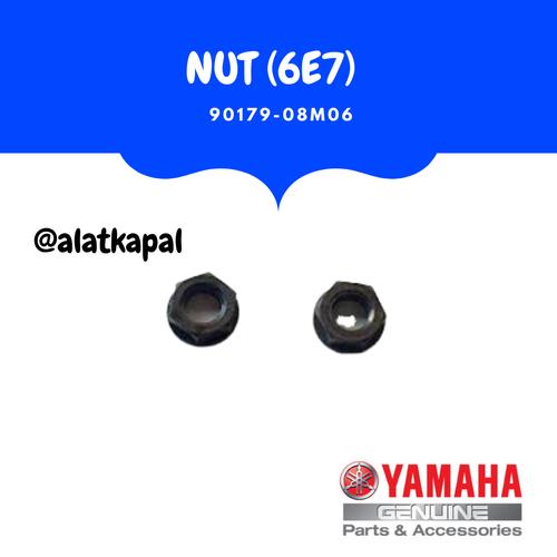 [EZM.1410598] NUT 6E7 90179-08M06 UNTUK MESIN TEMPEL YAMAHA 15PK