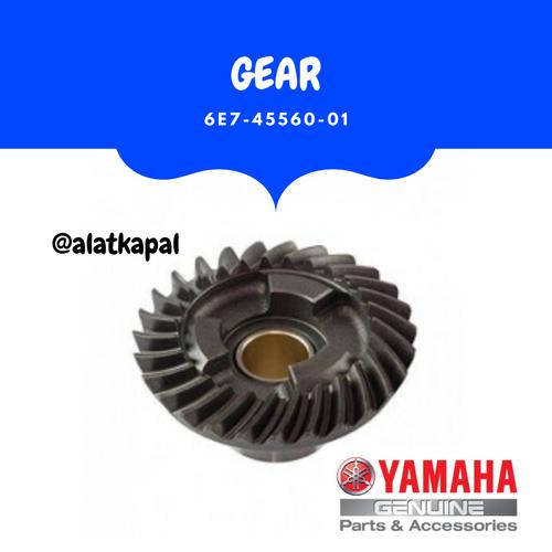 [EZM.1410661] Gigi Maju GEAR 6E7-45560-01 Suku Cadang Mesin Tempel Yamaha Asli 15 PK