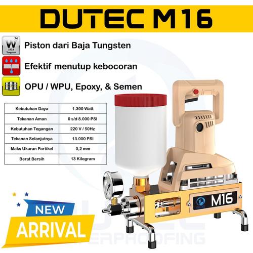 [EZM.1420101] DUTEC MESIN INJEKSI SEMEN PU EPOXY WATERPROOFING TYPE M16
