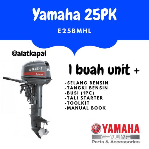 [EZM.1410665] Mesin Tempel Yamaha E25BMHL 25 PK Motor Tempel 2 Tak 25 PK