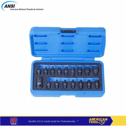 [EZM.2400367] 1/2" DR IMPACT HEX & TORX BIT SOCKET SET 18 PCS American Tool 8958793