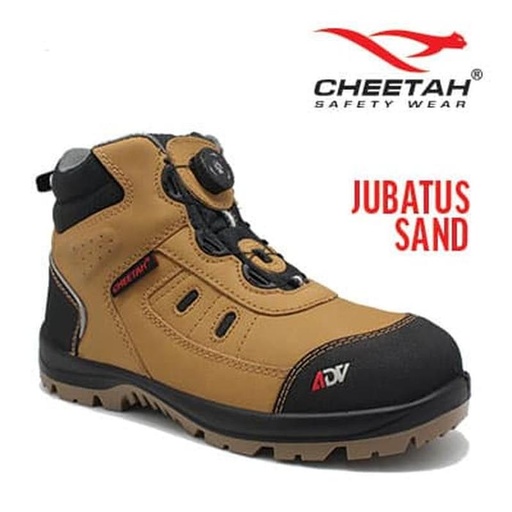 [EZO.9600525] Cheetah Jubatus Sand ADV Safety Shoes coklat cream sepatu safe toe