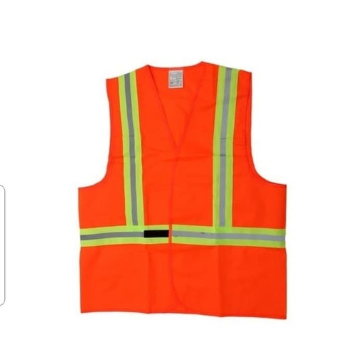 [EZO.9601133] ROMPI SAFETY COMBINASI TECHNO RG0051 VEST SAFETY ORANGE ATAU HIJAU
