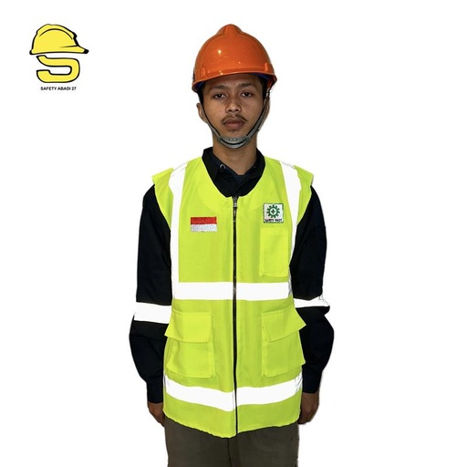 [EZO.9700146] Rompi Kerja Proyek Safety Vest / Rompi American Drill