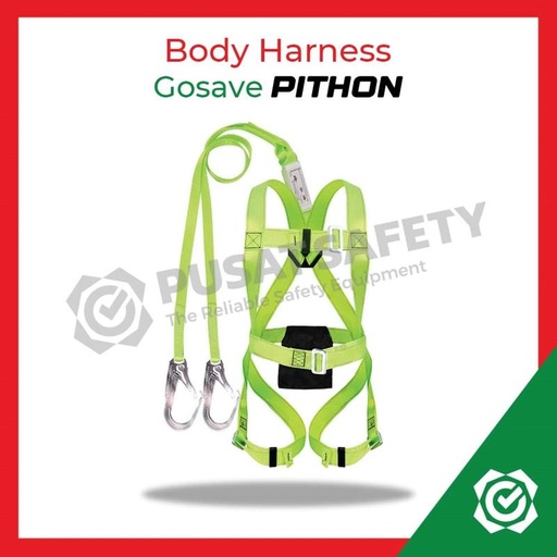 [EZO.1000065] Full Body Harness Pithon Absorber Double Big Hook Gosave