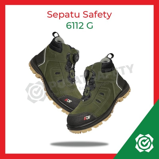 [EZO.1000193] Sepatu Kerja Safety Proyek Cheetah Jubatus Forest 6112G Shoes Pria