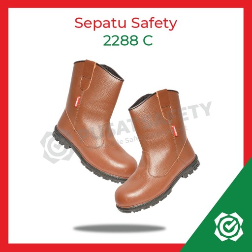 [EZO.1000291] Sepatu Kerja Safety Boots Cheetah 2288C Shoes Besi