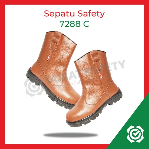 [EZO.1000299] Sepatu Kerja Safety Boots Proyek Cheetah 7288C Shoes Besi