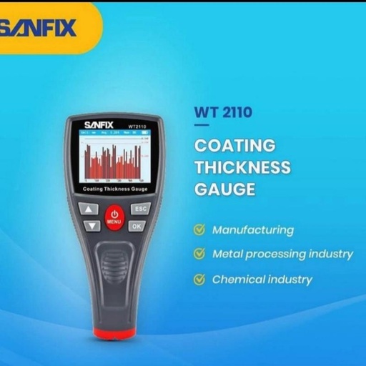 [EZR.1700205] Sanfix WT2110 Film / Coating Thickness Gauge Sanfix WT2110 Ori Murah