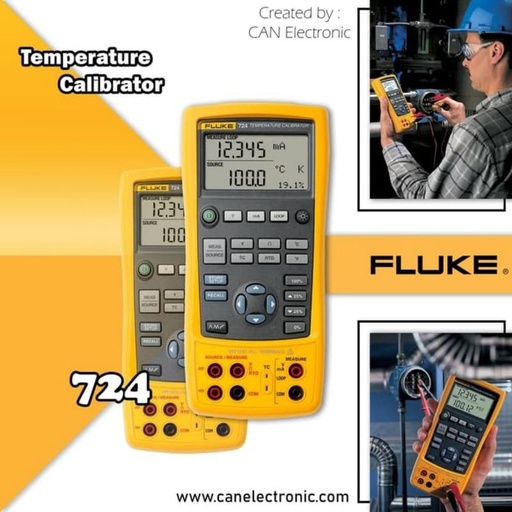[EZR.1700290] Fluke 724 Temperature Calibrator Fluke Original 100% USA Murah