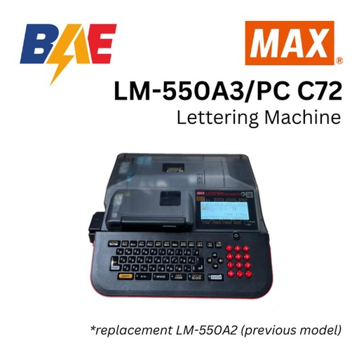 [EZM.1500106] Printer Pita MAX Letatwin LM-550A3/PC C72 untuk Cable Marker Tube
