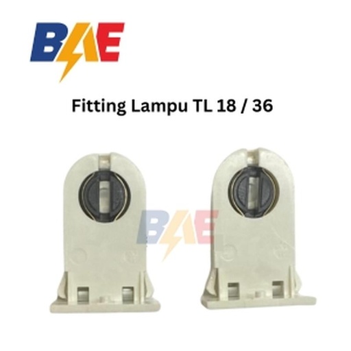 [EZM.1500594] Fitting Lampu TL 18 / 36 untuk Kap Fiting Lamp TL 18w / 36w per 1set