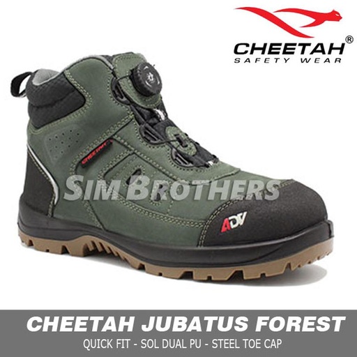 [EZO.1090058] Cheetah Jubatus Forest Sepatu Safety Shoes