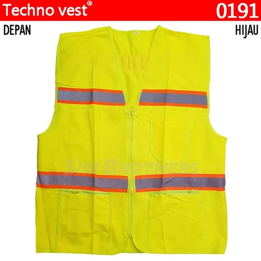 [EZO.1090076] Technovest 0191 Green Rompi Safety