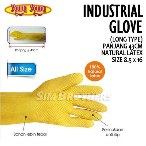 [EZO.1090116] Sarung Tangan Karet Young Young Industrial Gloves