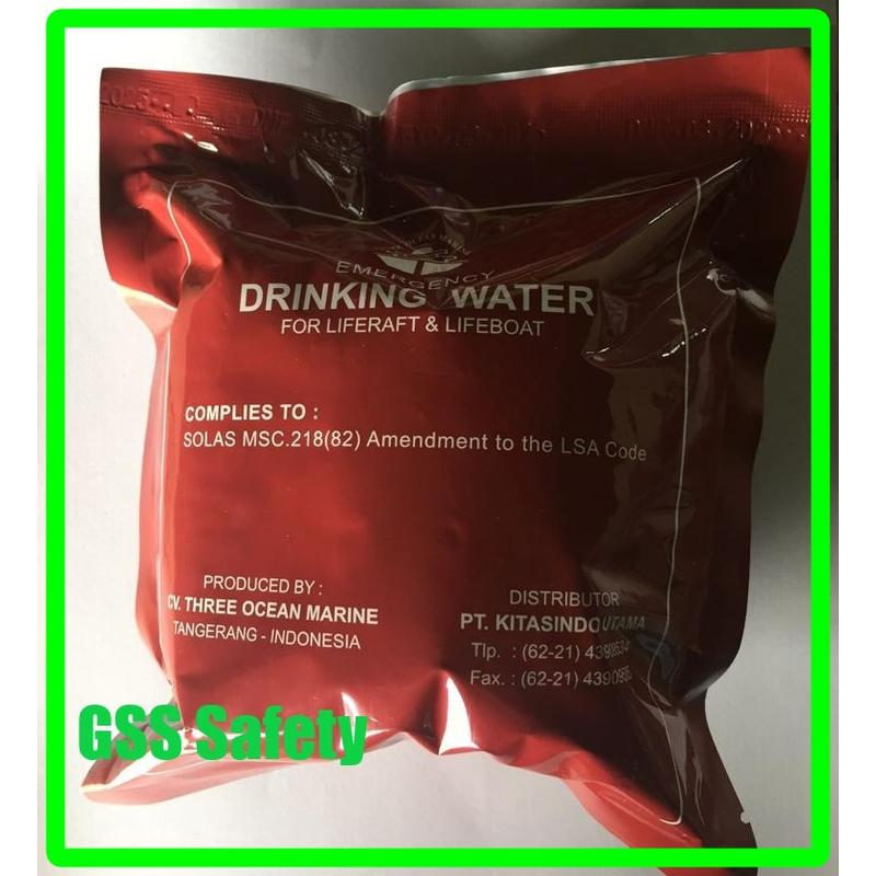Emergency Drinking Water SOLAS | Air Minum Darurat Liferaft