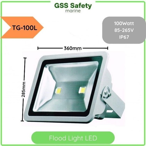 [EZO.1110671] Lampu Sorot LED Flood Light TG-100L 100Watt - TG-200L 200Watt - TG-500 500Watt