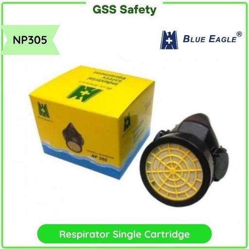 [EZO.1110764] Masker Respirator Single Cartridge Blue Eagle NP305