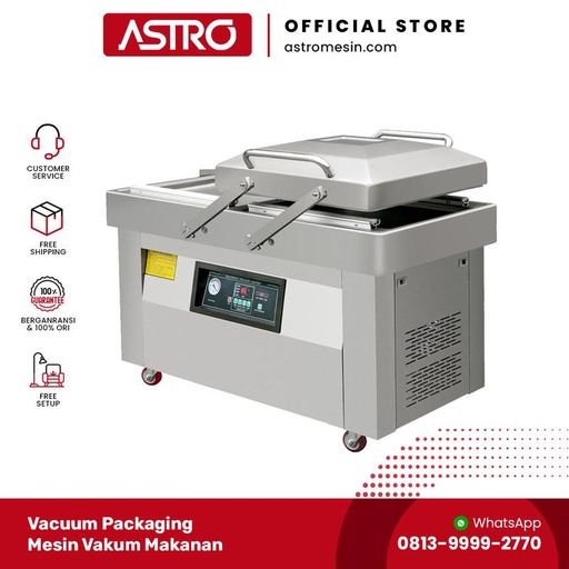 [EZO.1160104] Double Chamber Vacuum Packaging Machine DZ-500/2SB | Astro Mesin Official