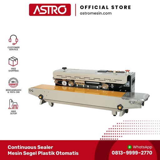 [EZO.1160142] Mesin Continuous Band Sealer Nitrogen With Gas Flushing DBF-1000AN