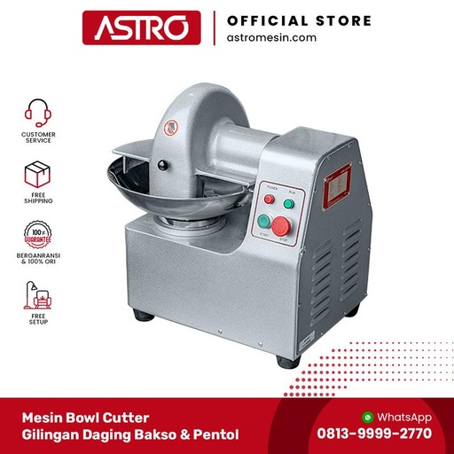 [EZO.1160320] Mesin Gilingan Bakso Pentol Atau Bowl Cutter FOMAC | Astro Official Store