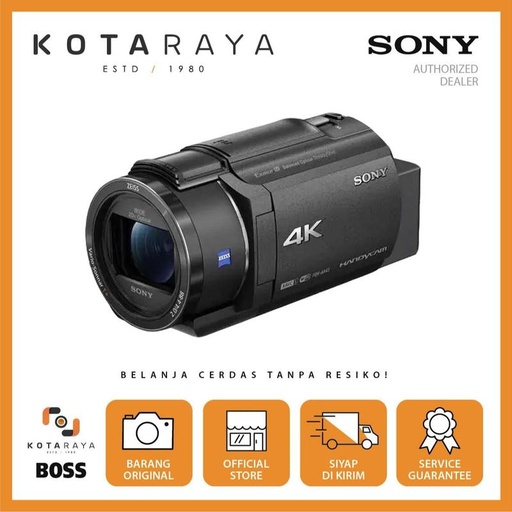 [EZO.2500078] FDR-AX43A 4K HDR CAMCORDER Kamera Lcd Cctv