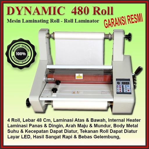 [EZO.5600091] DYNAMIC 480 Roll | Mesin Laminating Roll Laminator | Official Store
