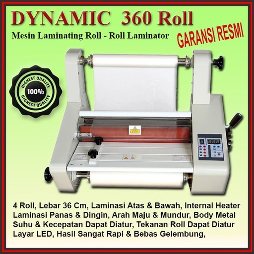 [EZO.5600092] DYNAMIC 360 Roll | Mesin Laminating Roll Laminator | Official Store