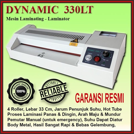 [EZO.5600096] DYNAMIC 330 LT | Mesin Laminating, Laminator A3 | Official Store
