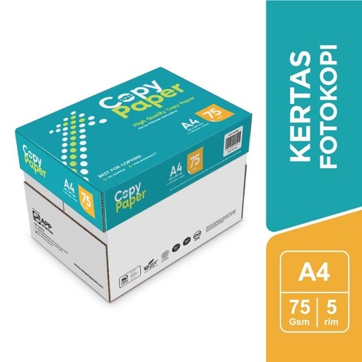 [EZO.8000024] [INSTAN ONLY JAKARTA] Copy Paper Blue Photocopy Paper 75 GSM A4 - 1 Box = 5 Rim - CPB PC 75 A4
