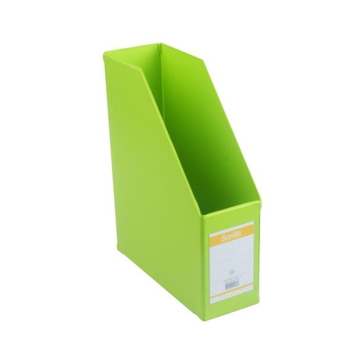 [EZO.8000619] Bantex Magazine File (Box File) 10cm Folio Lime #4011 65+P