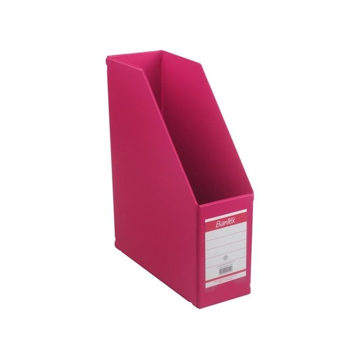 [EZO.8000620] Bantex Magazine File (Box File) 10cm Folio Pink #4011 19+P
