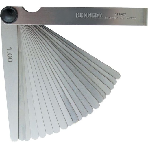[EZM.1381037] Kennedy.4" 13 BLADE METRIC FEELER GAUGE - KEN5180740K