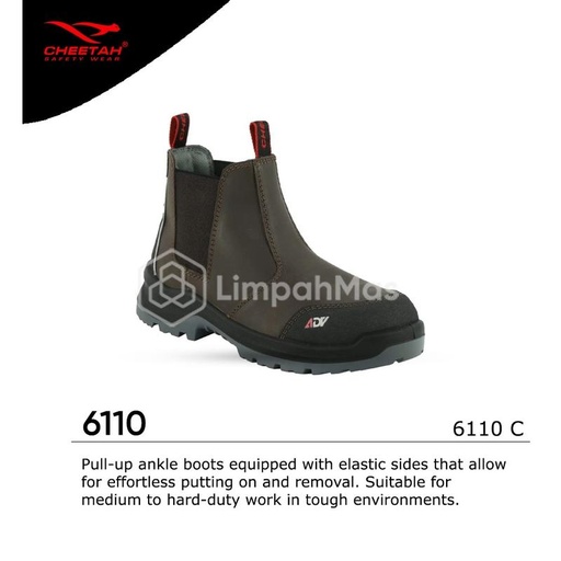 [EZR.4800442] Sepatu Safety Cheetah 6110 C PARDUS Ankle boots with elastic side