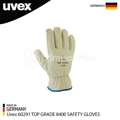 [EZR.4800516] Uvex Safety Gloves Top Grade 8400 Leather 60291