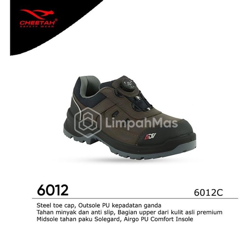[EZR.4800572] Sepatu Safety Cheetah Jubatus ADV 6012C NYX | Sepatu Pelindung Kerja