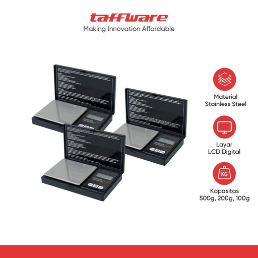 [EZR.5100029] Taffware Digipounds Timbangan Emas Mini Digital Multifungsi 0.01g - SC-13 / VSW0083