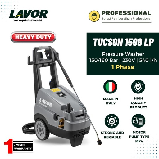 [EZM.1000147] High pressure cleaner LAVOR TUCSON 1509 LP INDUSTRIAL MODEL