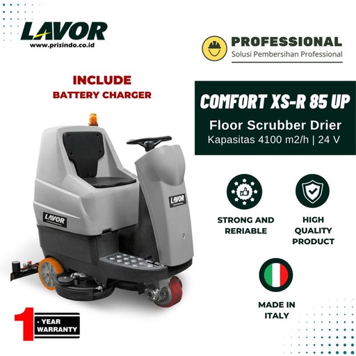 [EZM.1000202] LAVOR COMFORT XS-R 85 UP - RIDE ON SCRUBBER DRIER